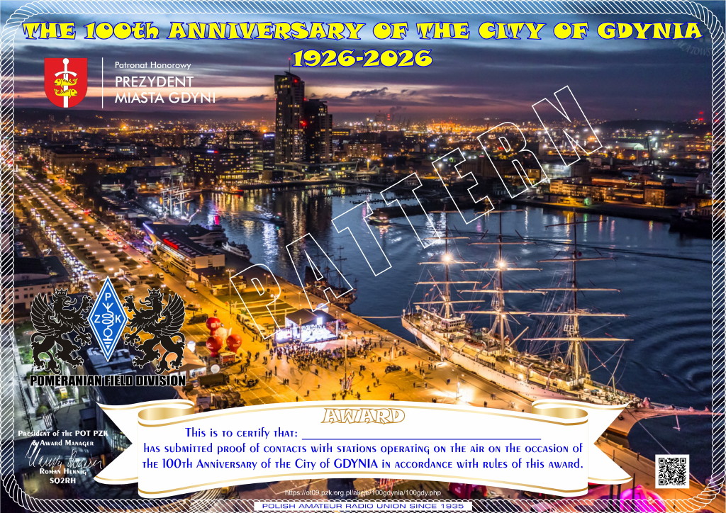 The 100 Anniversary of the GDYNIA 1926-2026
